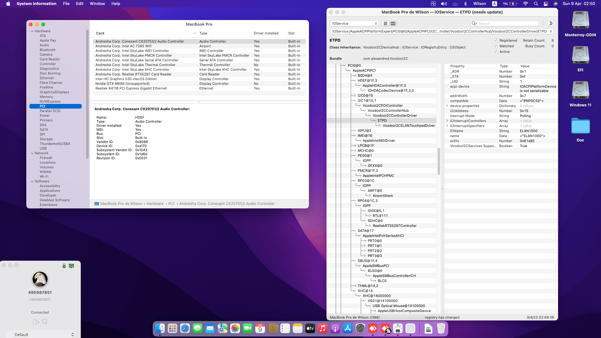 Asus ROG GL752VW DH71 [SkyLake   Intel HD 530 + I2C]   OpenCore 9